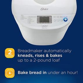 img 1 attached to 🍞 Oster Expressbake 2-lb. Breadmaker, White/Ivory - Enhanced Capacity, Increased Versatility