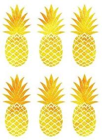 img 2 attached to 🍍 6-Pack of Golden Pineapples Stickers by Paper House Productions - 2" x 4" Size