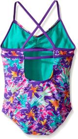 img 1 attached to 👙 Girls' Speedo One Piece Swimsuit with Thin Straps and Sweetheart Neckline - Discontinued