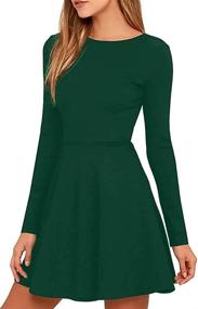 img 4 attached to 💃 Jusfitsu Women's Sleeve Casual Dresses: Stylish Women's Clothing Collection