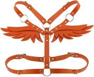 women leather harness adjustable gothic women's accessories logo