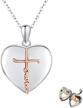 waysles sterling pendant necklace religious logo