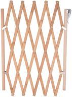 🐶 hoomall retractable pet gate: expandable dog fence for doorways - portable, wooden screen door & accordion gates - pet safety for patio, garden, lawn логотип