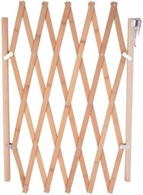 img 4 attached to 🐶 Hoomall Retractable Pet Gate: Expandable Dog Fence for Doorways - Portable, Wooden Screen Door & Accordion Gates - Pet Safety for Patio, Garden, Lawn