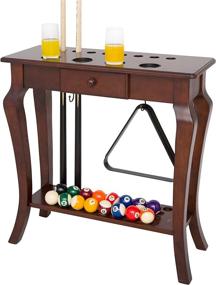 img 2 attached to Organize Your Cues in Style with the Hathaway Deluxe Floor Cue Rack in Walnut Finish