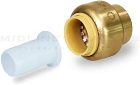 img 2 attached to 🔌 Supply Giant VQTF12-5 Plug End Cap Pipe Fitting: Push to Connect Pex Copper, CPVC, 1/2 Inch, Brass - Pack of 5