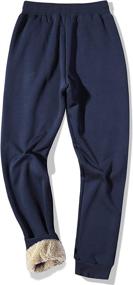 img 2 attached to MACHLAB Thermal Fleece Jogger Sweatpants Outdoor Recreation in Climbing
