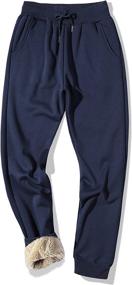 img 4 attached to MACHLAB Thermal Fleece Jogger Sweatpants Outdoor Recreation in Climbing