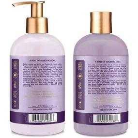img 2 attached to Shea Moisture Purple Rice Water Strength & Color Care Shampoo and Conditioner Set - 13.5oz Shampoo, 12.5oz Conditioner