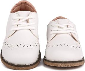 img 3 attached to 👞 Stylish and Breathable LONSOEN Toddler Classic Perforated Oxfords for Boys - Trendy Oxfords Shoes for Little Feet