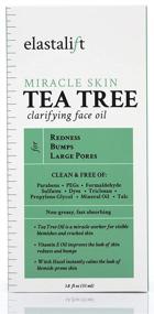 img 3 attached to 🌿 1.8 fl oz Elastalift Clarifying Tea Tree Oil for Face with Witch Hazel: Redness, Bumps, Large Pores Solution (1.8oz)