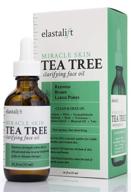 🌿 1.8 fl oz elastalift clarifying tea tree oil for face with witch hazel: redness, bumps, large pores solution (1.8oz) logo