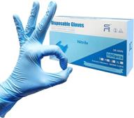 🧤 nitrile gloves - disposable, latex-free, powder-free, textured, safe for work logo