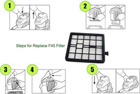 img 1 attached to 🧹 Podoy F45 Vacuum Filter - Compatible with Dirt Devil Pets Canister SD40000 & EZ Lite Canister SD40010, 2KQ0107000 2-KQ0107-000 F45 F-45