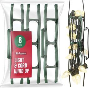 img 4 attached to 🎄 SEWANTA Christmas Lights Storage Holder [Set of 8] - All-Purpose Light Cord Organizer for Holiday Light Storage - Christmas Light Extension Cord and Garland Holder - Made in USA
