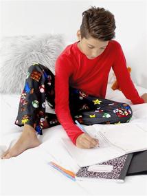 img 1 attached to 🎮 Cozy and Fun: Nintendo Super Mario Boys Pajama Pants for Ultimate Gaming Comfort