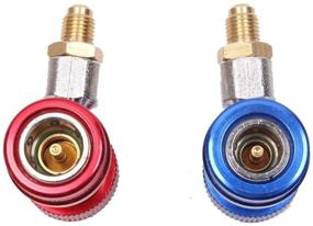 img 1 attached to 🚗 Upgrade Your Car's Air Conditioning with Youngine Adjustable AC R134A Quick Coupler Conversion Kit