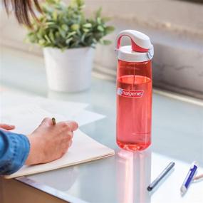 img 2 attached to 🌊 BPA-Free Coral Nalgene On the Fly Water Bottle, 24 Oz - Frost/Coral Design