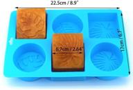 🛁 silicone soap mold for monstera and palm olive leaves craft art - 6 hole handmade soap molds for diy crafts - soap making supplies by yscen logo