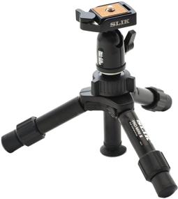 img 2 attached to 📸 SLIK Mini Pro DQ 2-Section Table-Top Tripod - Black: Compact Stability for Ultimate Versatility