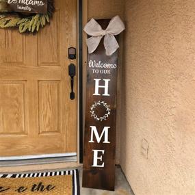 img 2 attached to 🏠 Home Sweet Home Vertical Stencil for Wood Painting: Reusable DIY Stencils, Large Letter Set of 4. Create Personalized Gifts and Projects!