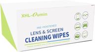 👓 100 individual wrapped eyeglasses wipes & tv screen cleaner for computer monitors, laptops, phones, lens wipes logo