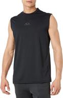 одежда и рубашки oakley foundational для мужчин x-малый белого цвета для тренировок логотип