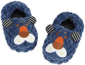 img 2 attached to 🧦 Winter Slippers Cartoon Little Toddler Boys' Shoes & Slippers