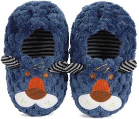 img 1 attached to 🧦 Winter Slippers Cartoon Little Toddler Boys' Shoes & Slippers