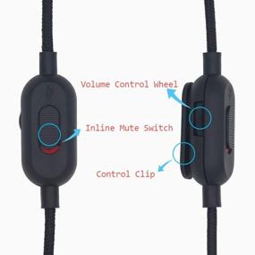 img 3 attached to 🎧 Universal Gaming Headphone Cord - MJKOR Replacement Microphone Cable: Compatible with PlayStation PS4, Xbox One Controller, PC, Laptop, Tablet, Smartphone | 3.5mm Jack