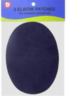 👕 темно-синие локти из замши из коровьей кожи (2 шт): нашийник, 4 3/4"x6 1/2" – качество и стиль! логотип