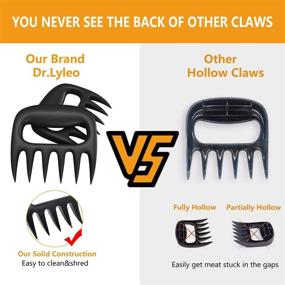 img 3 attached to Dr. Lyleo Meat Claws – Bear Claws for Meat Shredding: Ideal for Pork, Chicken, Turkey; Cooking Accessories for Pulled Pork and BBQ Grill Enthusiasts – Perfect Gift for BBQ Pros