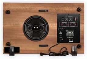 img 2 attached to Theater Solutions SUB8SM Slim Subwoofer in Mahogany Finish - 8-Inch Slim Profile