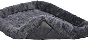 img 3 attached to 🐶 Premium Gray Dog Bed for Metal Crates - Easy Machine Wash & Dry, Bolster Support included!