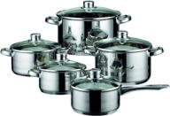 🍳 elo skyline 10-piece stainless steel kitchen induction cookware set with ventilated lids logo