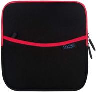 🔴 lacdo shockproof external usb cd dvd writer blu-ray &amp; external hard drive neoprene protective storage carrying sleeve case pouch bag - red logo