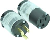 🔌 journeyman-pro 515pc lit lighted plug & connector set 15a 120-125v nema 5-15p + 5-15c - commercial grade power indicator (1) логотип