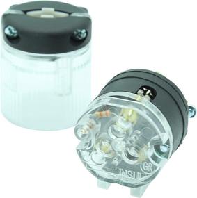 img 1 attached to 🔌 Journeyman-Pro 515PC LIT Lighted Plug & Connector Set 15A 120-125V NEMA 5-15P + 5-15C - Commercial Grade Power Indicator (1)