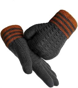 img 2 attached to 🧤 Warm and Cozy: LETHMIK Winter Thick Gloves with Lining for Men"