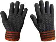 🧤 теплые и уютные: зимние толстые перчатки lethmik с подкладкой для мужчин. логотип