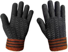 img 4 attached to 🧤 Warm and Cozy: LETHMIK Winter Thick Gloves with Lining for Men"