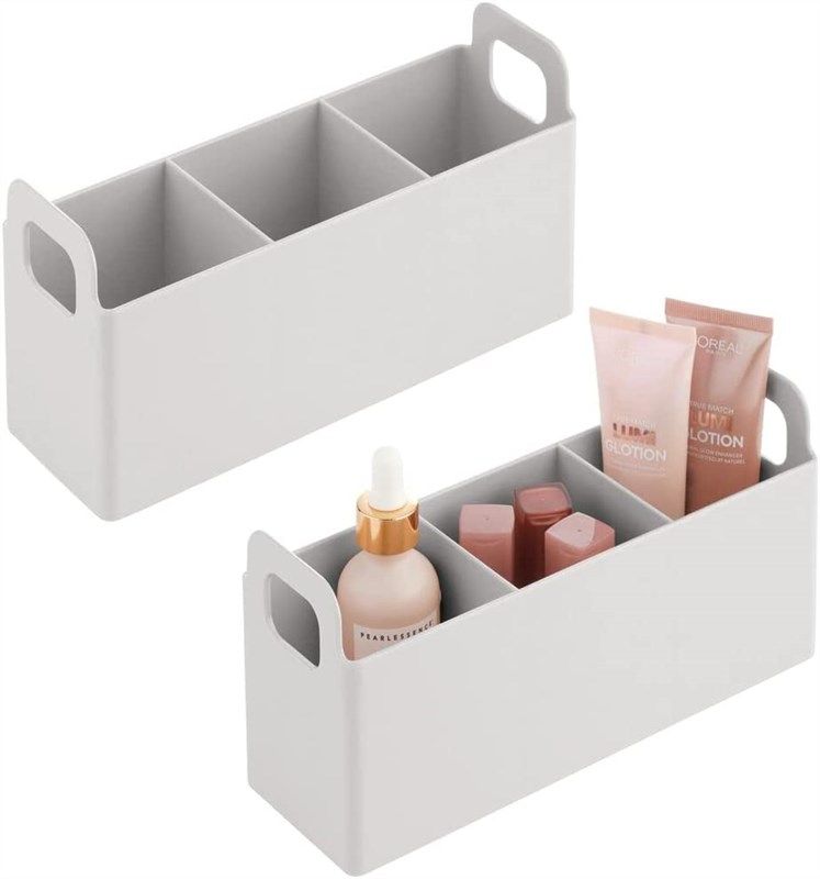 mdesign bathroom countertop cosmetic organizer 标志