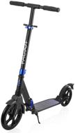 🛴 pacjoy adult big wheel kick scooter: 230mm pu wheels, 220lb weight limit, wide reinforced deck - deluxe aluminum, height adjustable, easy folding, smooth & fast ride (ages 12+) logo