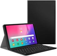 🔌 dadanism keyboard case for samsung galaxy tab a 10.1 2019 sm-t510 sm-t515 - detachable bluetooth keyboard, pu leather cover - black (fits 2019 released galaxy tab a 10.1 inch) logo