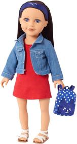 img 1 attached to 👖 Stylish Jean Jacket Tunic for Journey Girls - Perfect for Fashionable Adventures