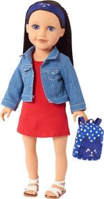 img 2 attached to 👖 Stylish Jean Jacket Tunic for Journey Girls - Perfect for Fashionable Adventures