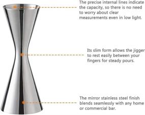 img 2 attached to Японская барная посуда для коктейлей из нержавеющей стали