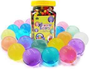 img 4 attached to AIOLWAY 1200pcs Large Water Beads Jumbo Giant Water Gel Beads - Sensory Play for Kids, Vibrant Rainbow Mix - Ideal for Wedding Decor, Home Decoration, Plant Vase Filling