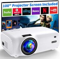 vilinice mini projector, 720p native resolution, 6500 lumens portable video projector, full hd home movie display with 1080p support, compatible with tv stick, ps4, hdmi, usb, vga logo