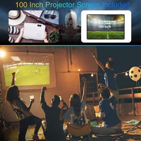 img 1 attached to ViliNice Mini Projector, 720P Native Resolution, 6500 Lumens Portable Video Projector, Full HD Home Movie Display with 1080P Support, Compatible with TV Stick, PS4, HDMI, USB, VGA